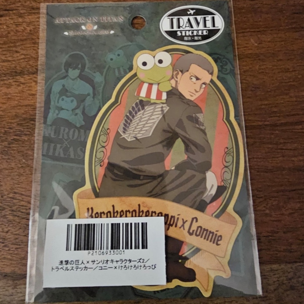 COPY - Attack on Titan and Sanrio Collab Travel Sticker from Japan